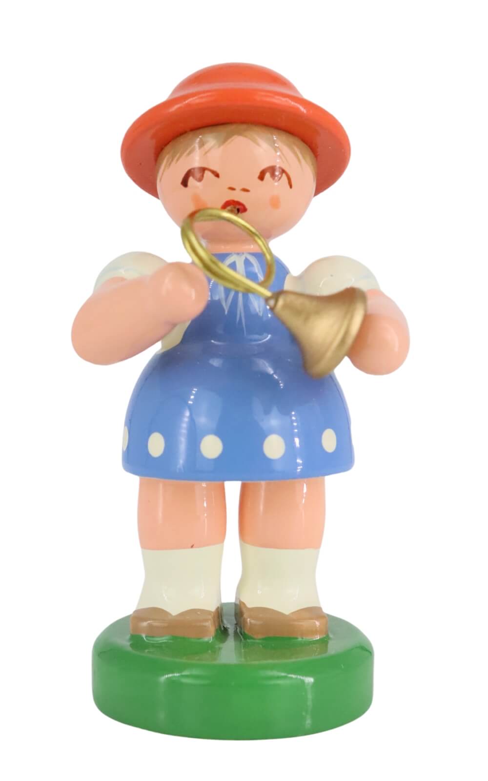 Miniature instrument girl with French horn by Figurenland Uhlig_1