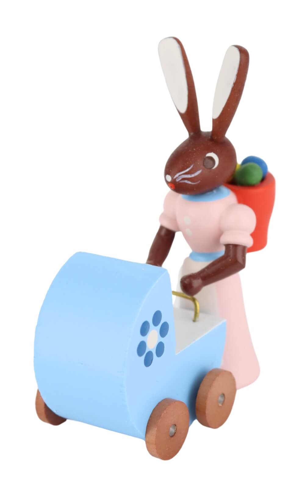 Easter bunny mother with blue baby carriage by Stephan Kaden_1