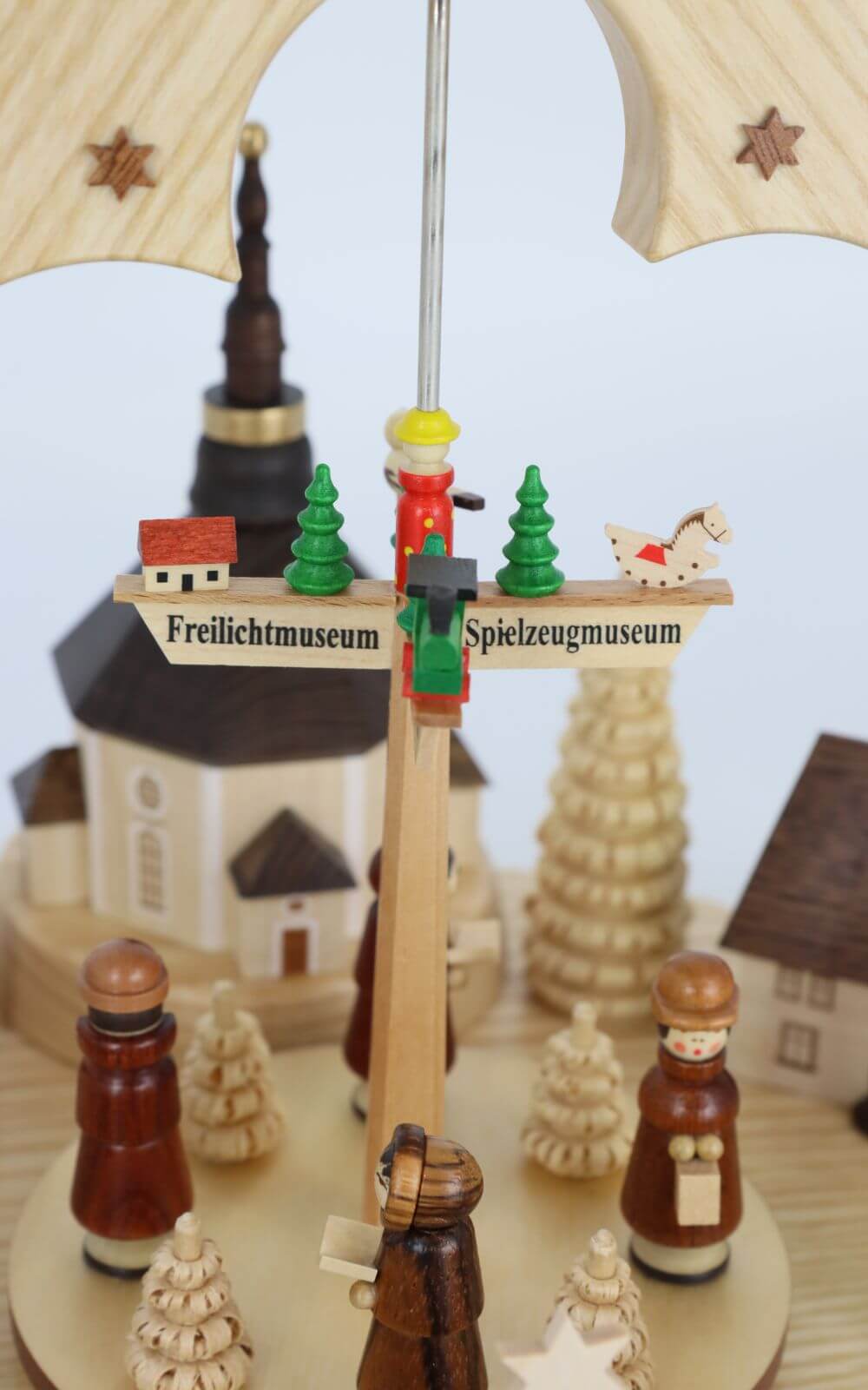 Christmas pyramid Seiffen village, 1 - storey, 36 cm by Müller Kleinkunst_3