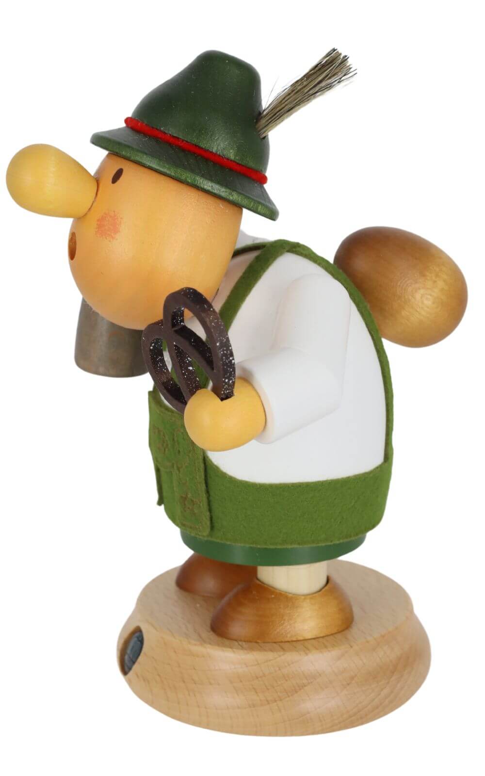 Smoking man Müllerchen® Bavarian in traditional costume by Müller Kleinkunst_3