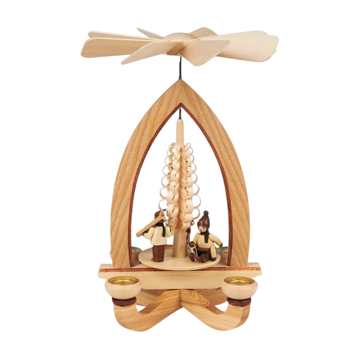 Christmas pyramid winter children, 28 cm by Heinz Lorenz
