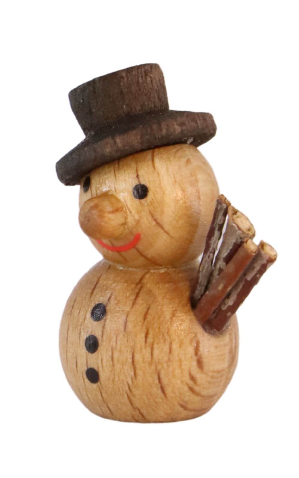 Miniature snowman, 3 cm, nature by SEIFFEN.COM_2