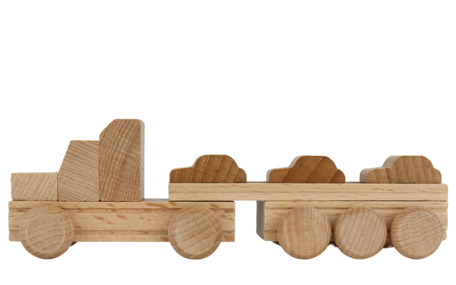 wooden toy US truck car transporter, nature by Ebert GmbH_1