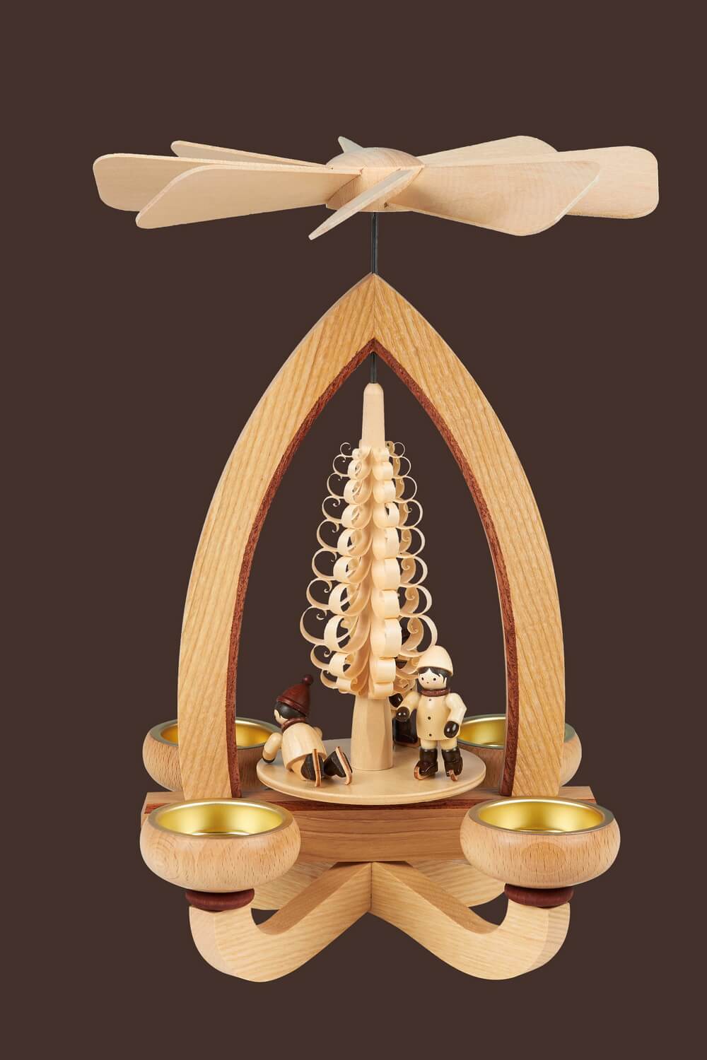 Christmas pyramid ice skater, 28 cm by Heinz Lorenz_pic2