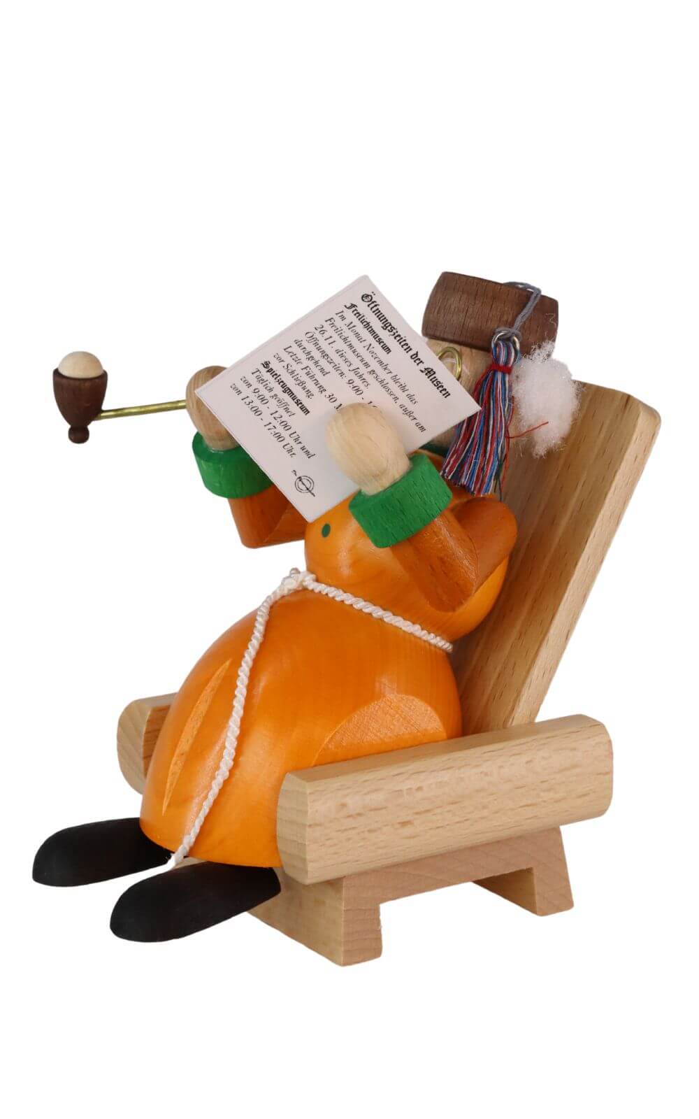 Smoking man grandpa, 13 cm by Richard Glässer_2