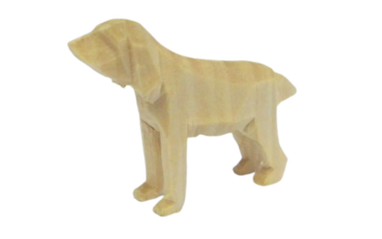 Miniature hunting dog, carved, 3 cm, natural by SEIFFEN.COM_2