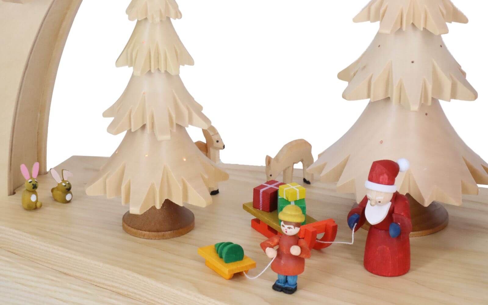 Candle arch Christmas forest with Advent house, 80 cm by Richard Glässer_3
