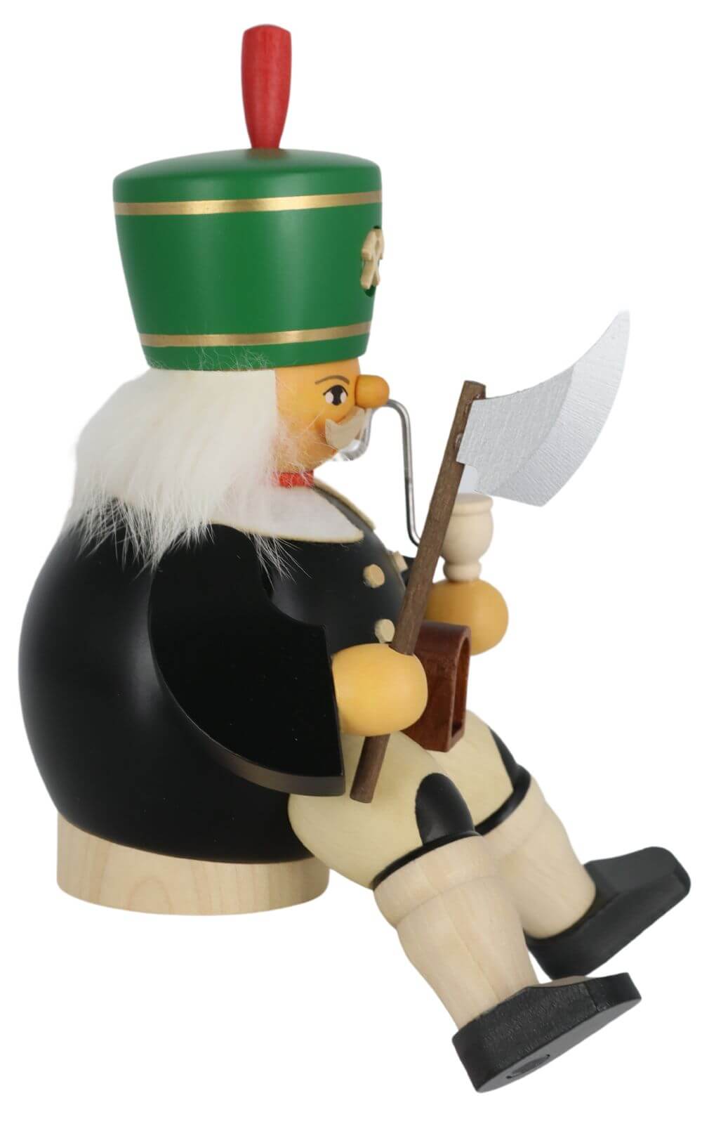 Smoking man miner, sitting, 14 cm by Müller Kleinkunst_2