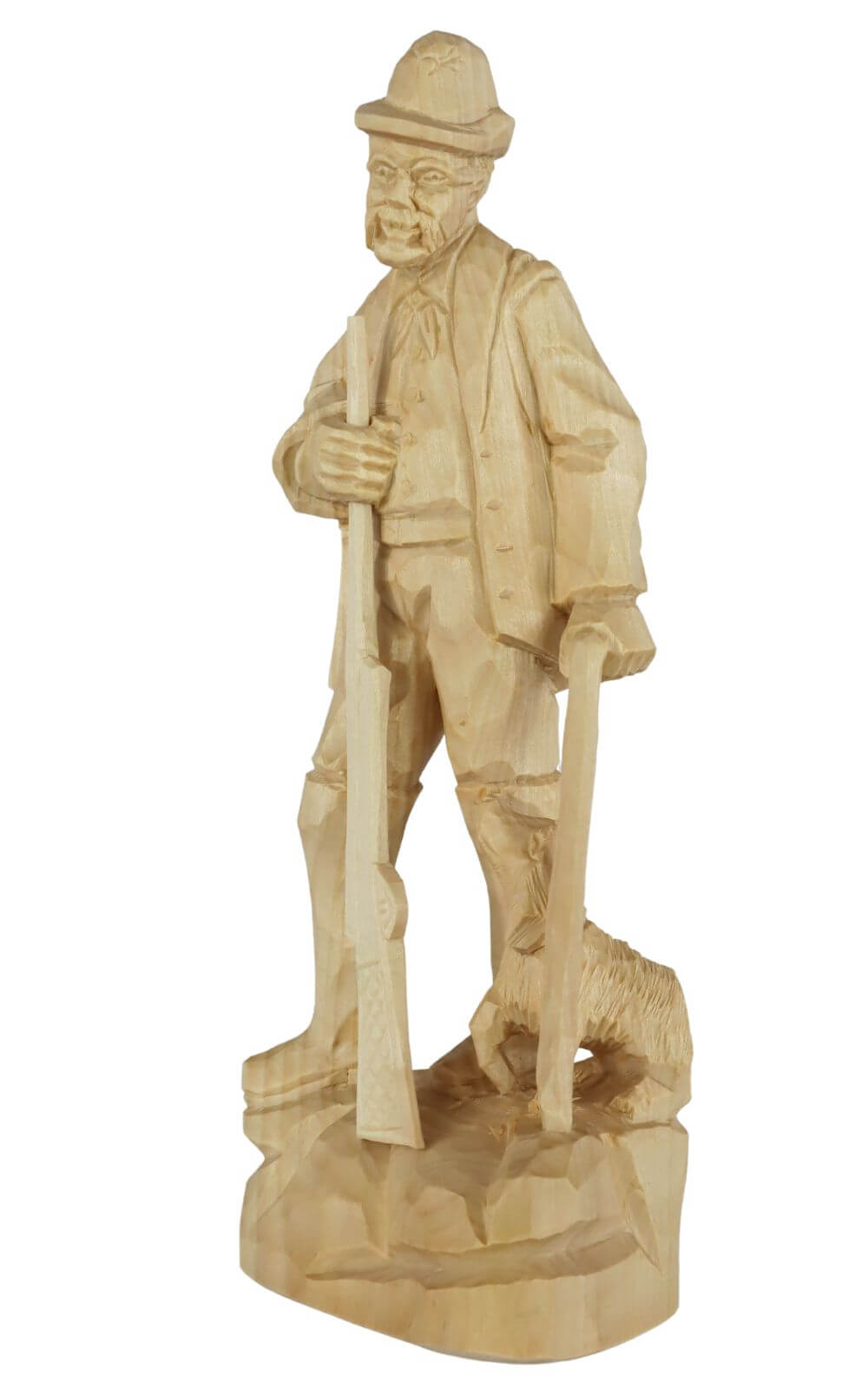 Stülpner Karl with dog, 12 cm, natural by Schnitzkunst aus dem Erzgebirge_1