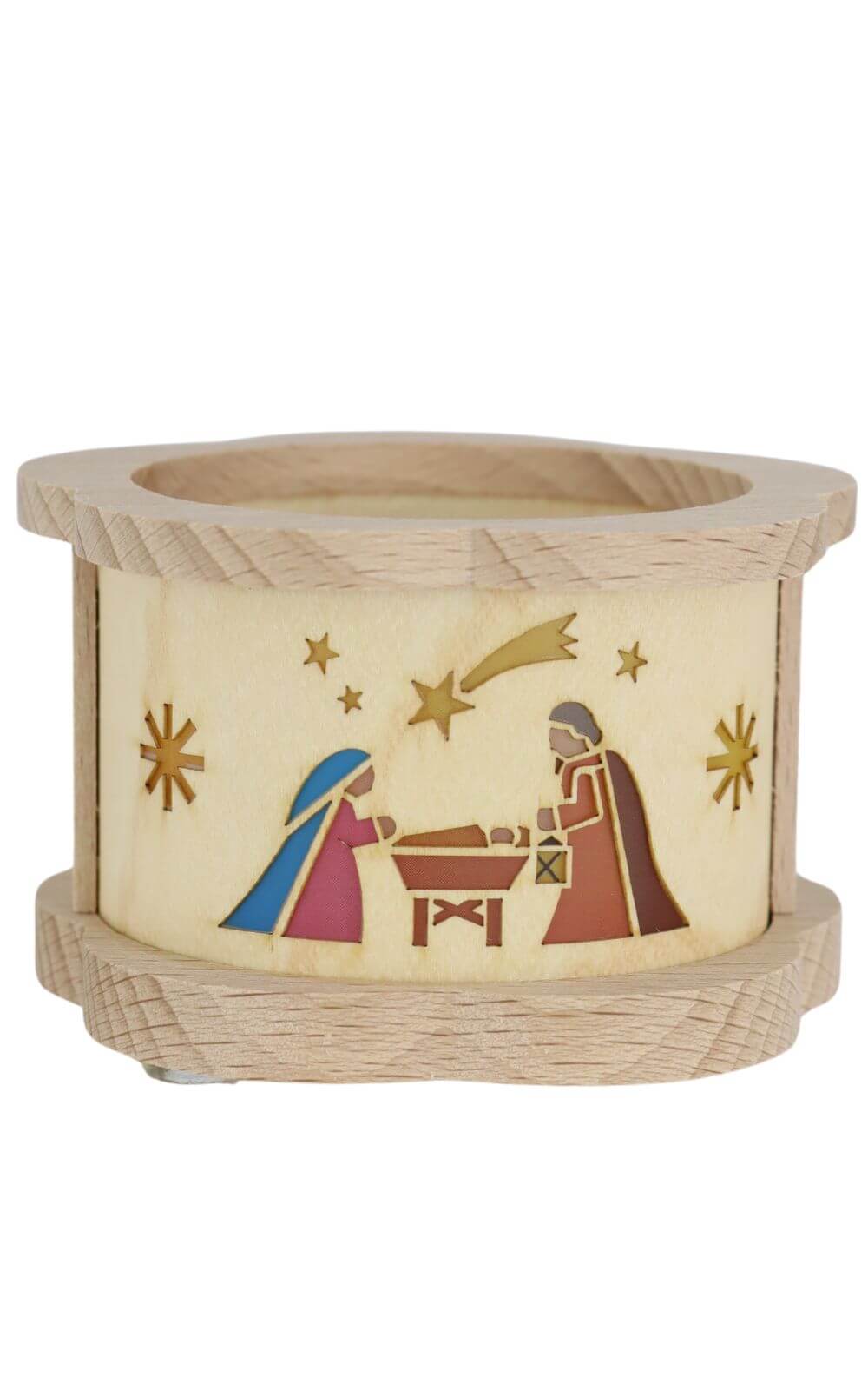Lantern for tea lights with Holy Family by Richard Glässer_2