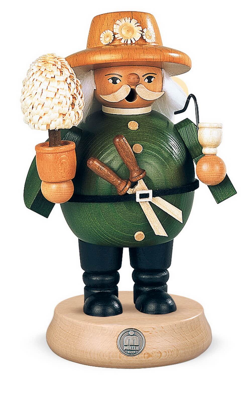 Smoking man gardener by Müller Kleinkunst