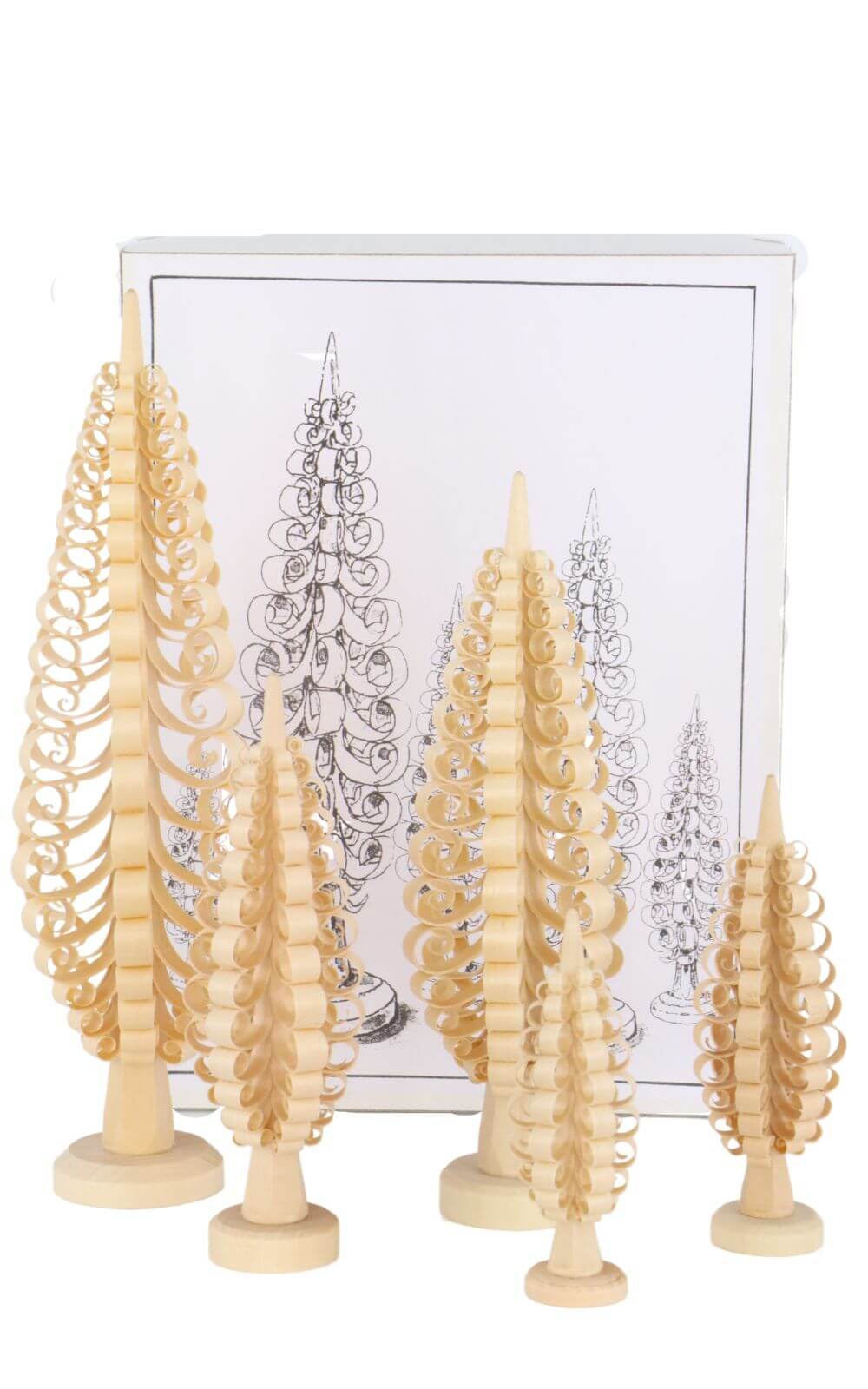 Chip tree assortment Chip trees in different sizes by Gunter Flath