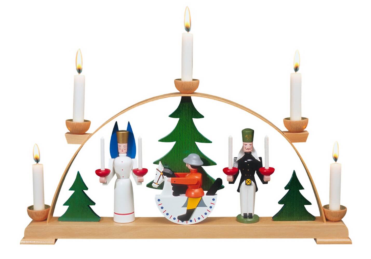Original Seiffen candle arch by Volkskunstwerkstatt Eckert