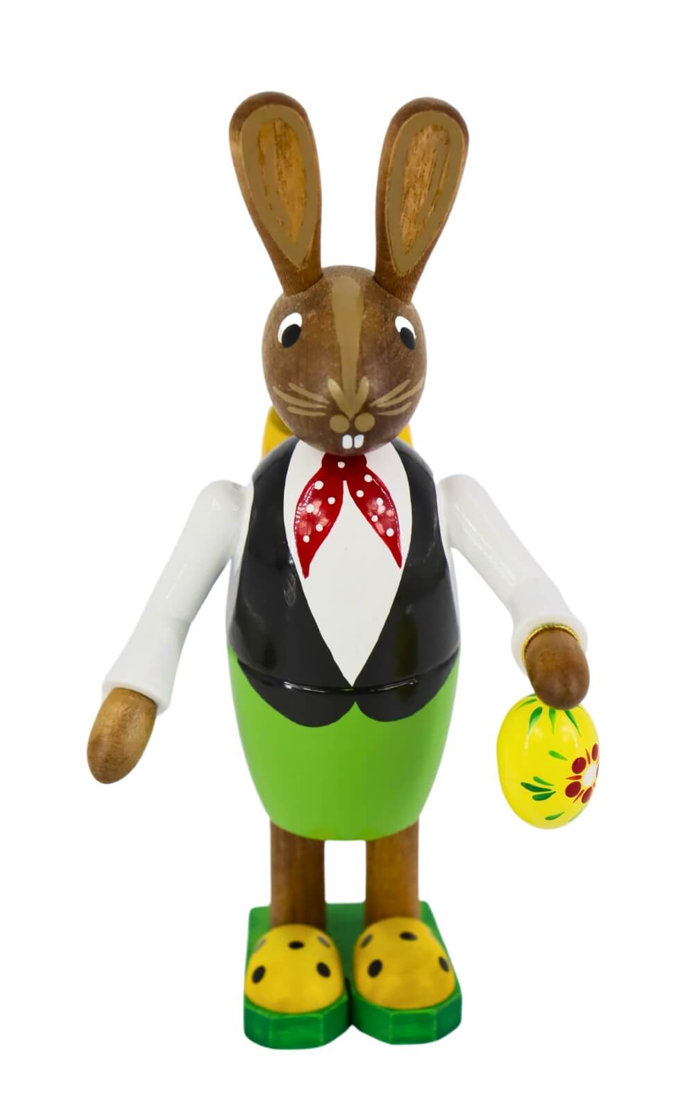 Easter bunny with basket and small Easter egg, 15 cm by Figurenland Uhlig GmbH_2