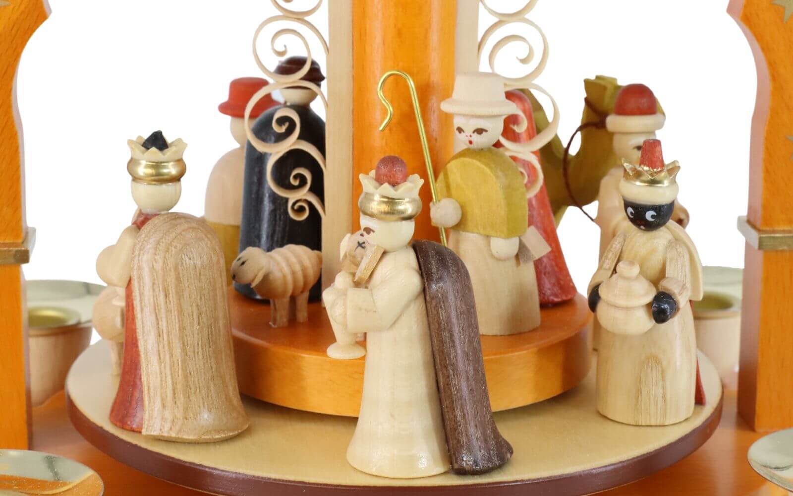 Christmas pyramid Nativity, natural, 27 cm by Richard Glässer_2