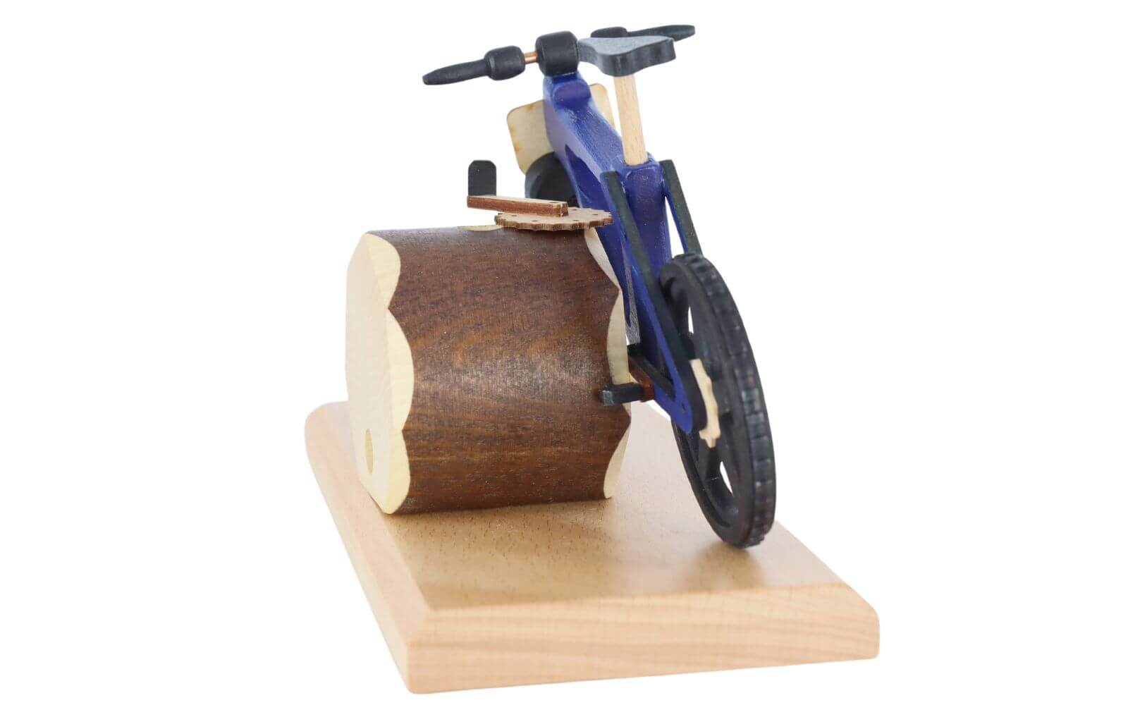 Smoking man - Smoking bike EBM Crashbike, blue by Gerd Hofmann_4
