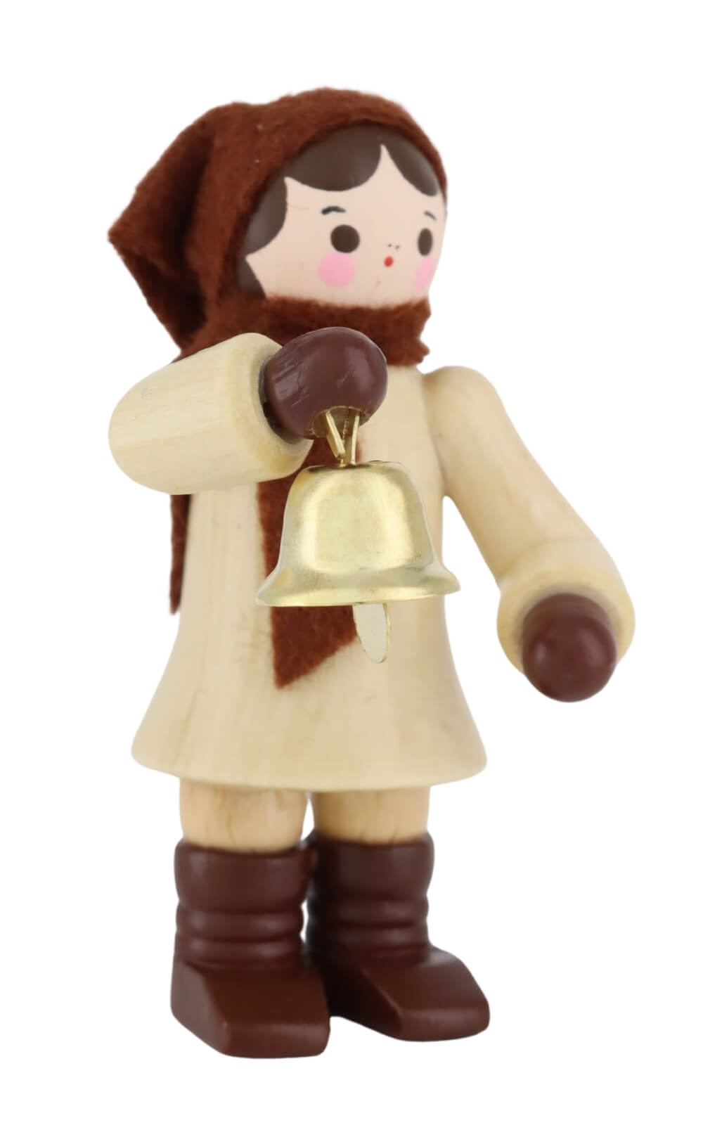 Girl with Bell, natural, 2.36 in (6 cm) by Romy Thiel_1