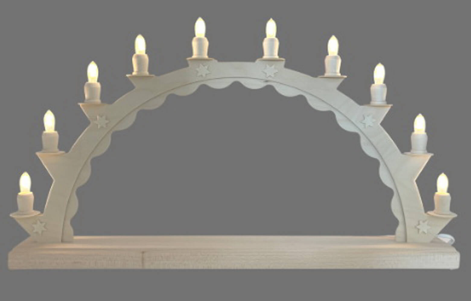 LED Candle arch empty arch, nature, 60cm by SEIFFEN.COM_3