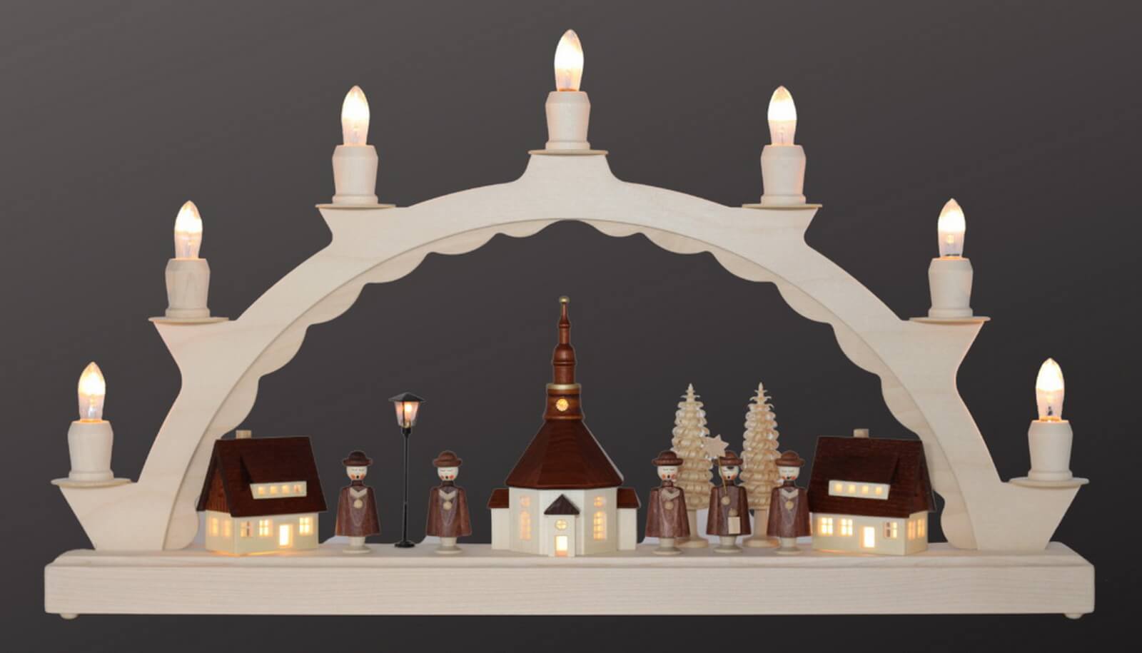 Candle arch Seiffen village with Seiffener Kurrende by SEIFFEN.COM_4