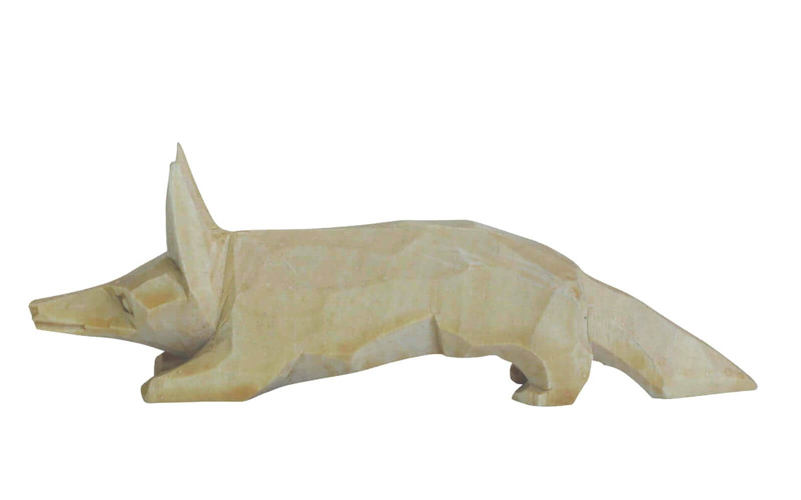 Fox, 12 cm, carved, nature from SEIFFEN.COM_1