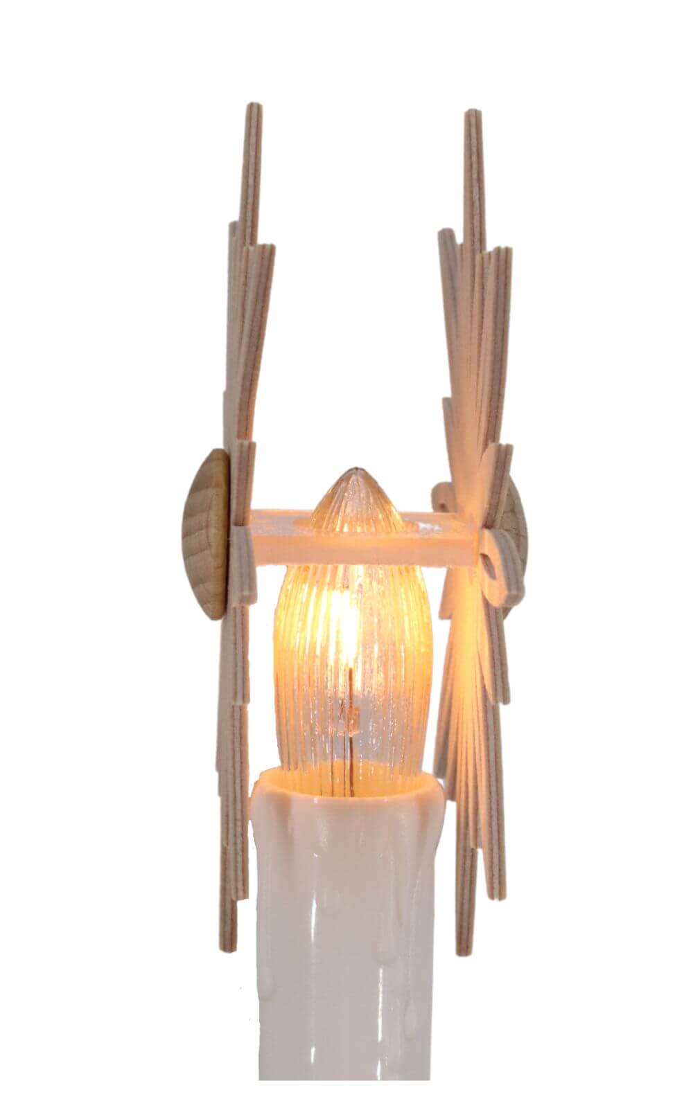Set of 3 clip-on stars for electric candle arches with longshaft candles or short-shaft candles_1