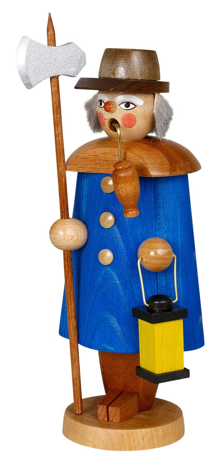 Smoking man night watchman, 19 cm by Jan Stephani