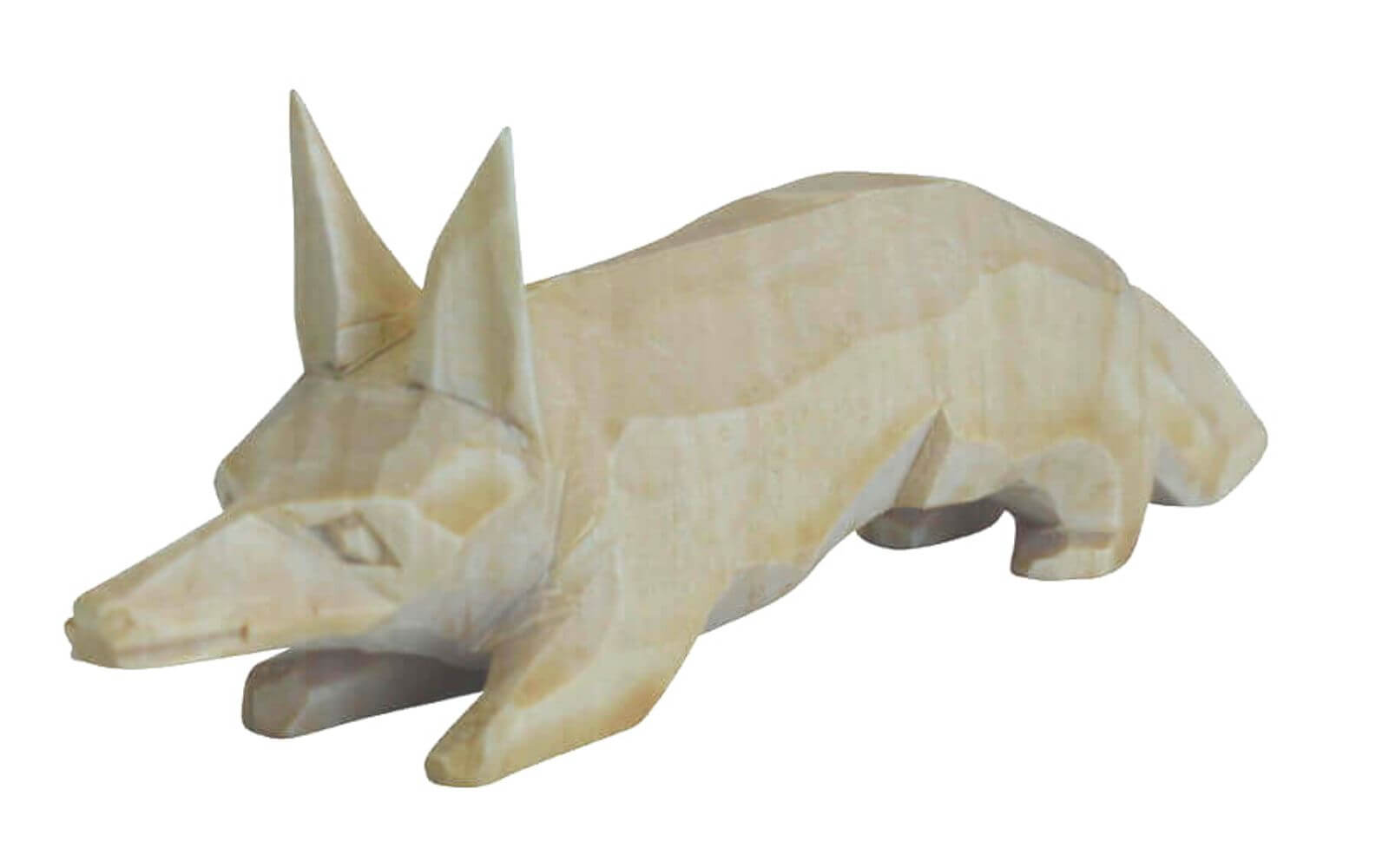 Fox, 12 cm, carved, nature from SEIFFEN.COM_2