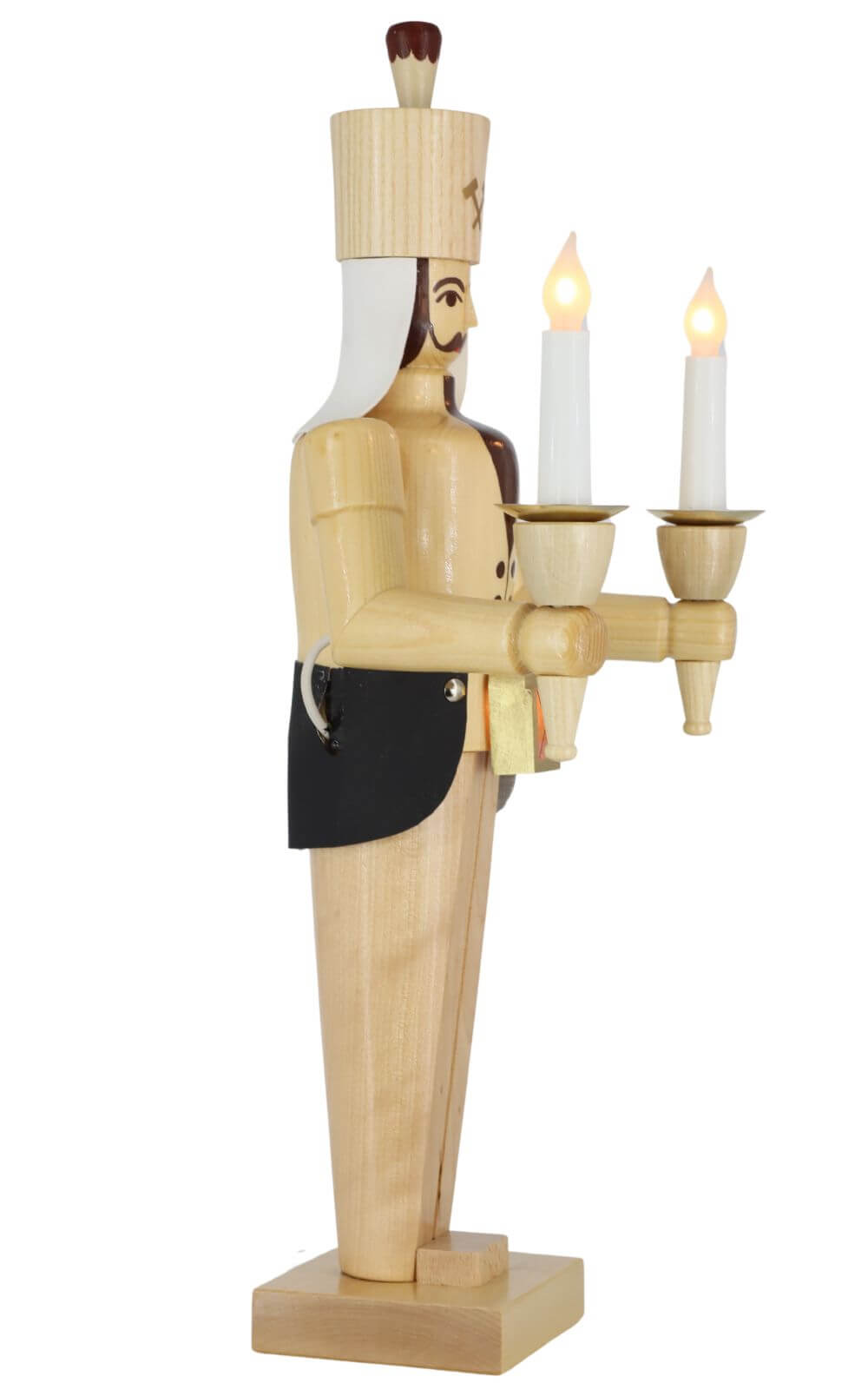 Miner with belly lamp, 50 cm, natural, electrically illuminated by SEIFFEN.COM_4