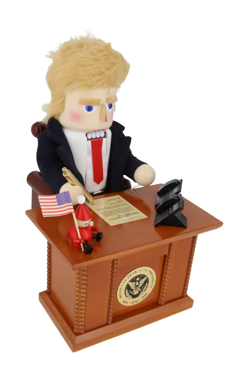 Nutcracker The Resolute Desk of the President Trump – President at the Oval Office by Steinbach_1