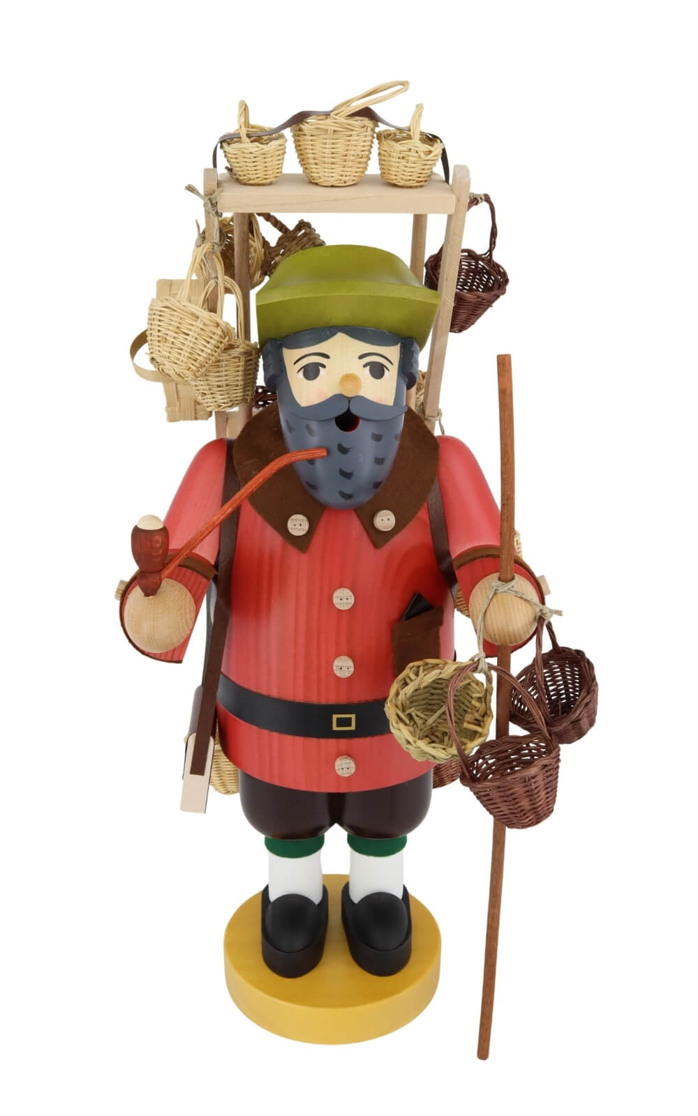 Smoking Man Basket Merchant, 41 cm / 16,1 inch by Richard Glässer1