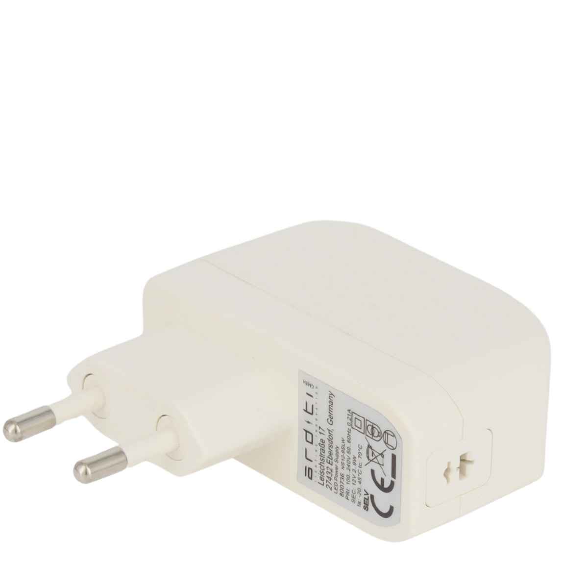 Steckernetzteil (ohne Kabel), 100 - 230 V, weiß