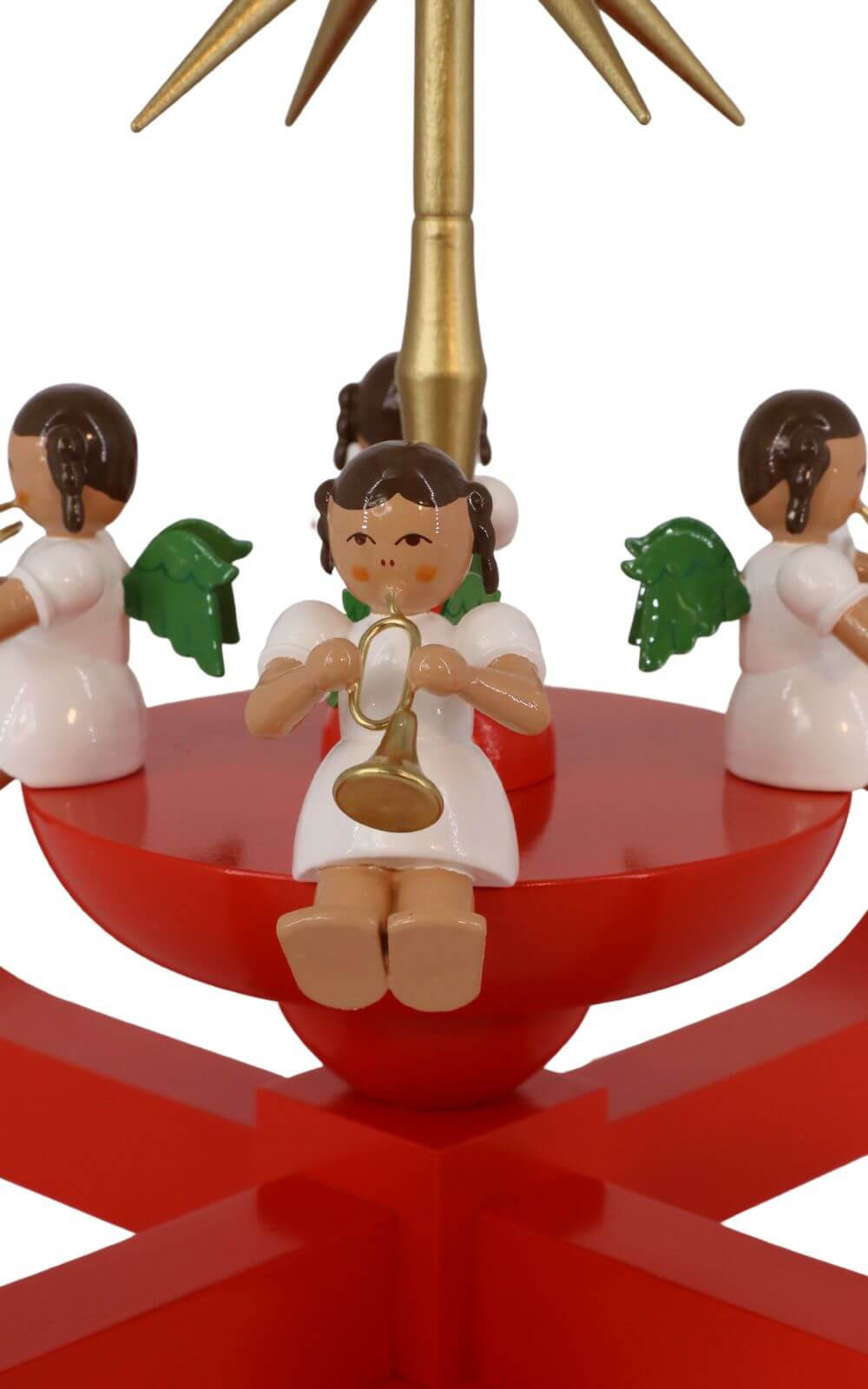Adventsleuchter mit Weihnachtsengel, rot von Richard Glässer_3