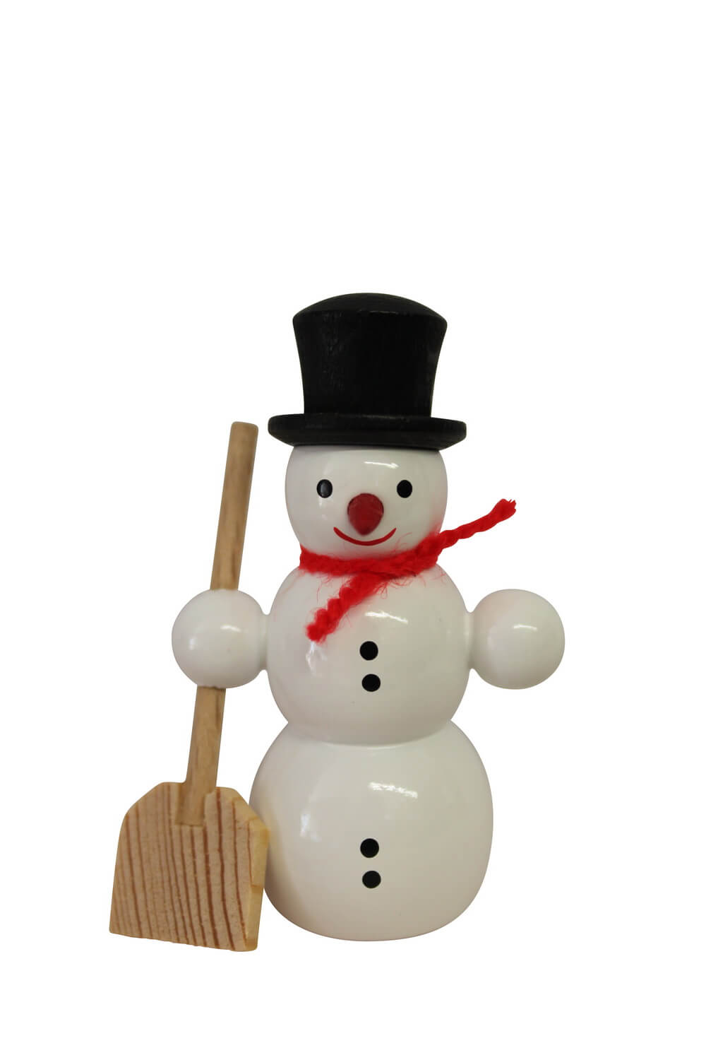 Miniature snowman with shovel by SEIFFEN.COM