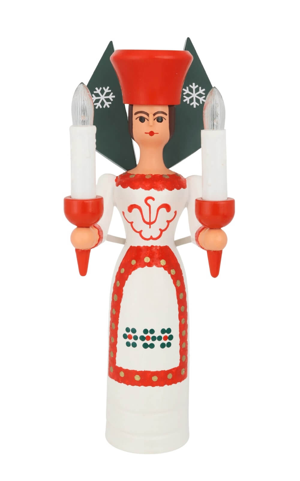 Colored Christmas angel, 26 cm / 10,2 inch, electrically illuminated by SEIFFEN.COM_3