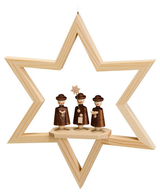 Window decoration star with currende, 23 cm by Robbi Weber
