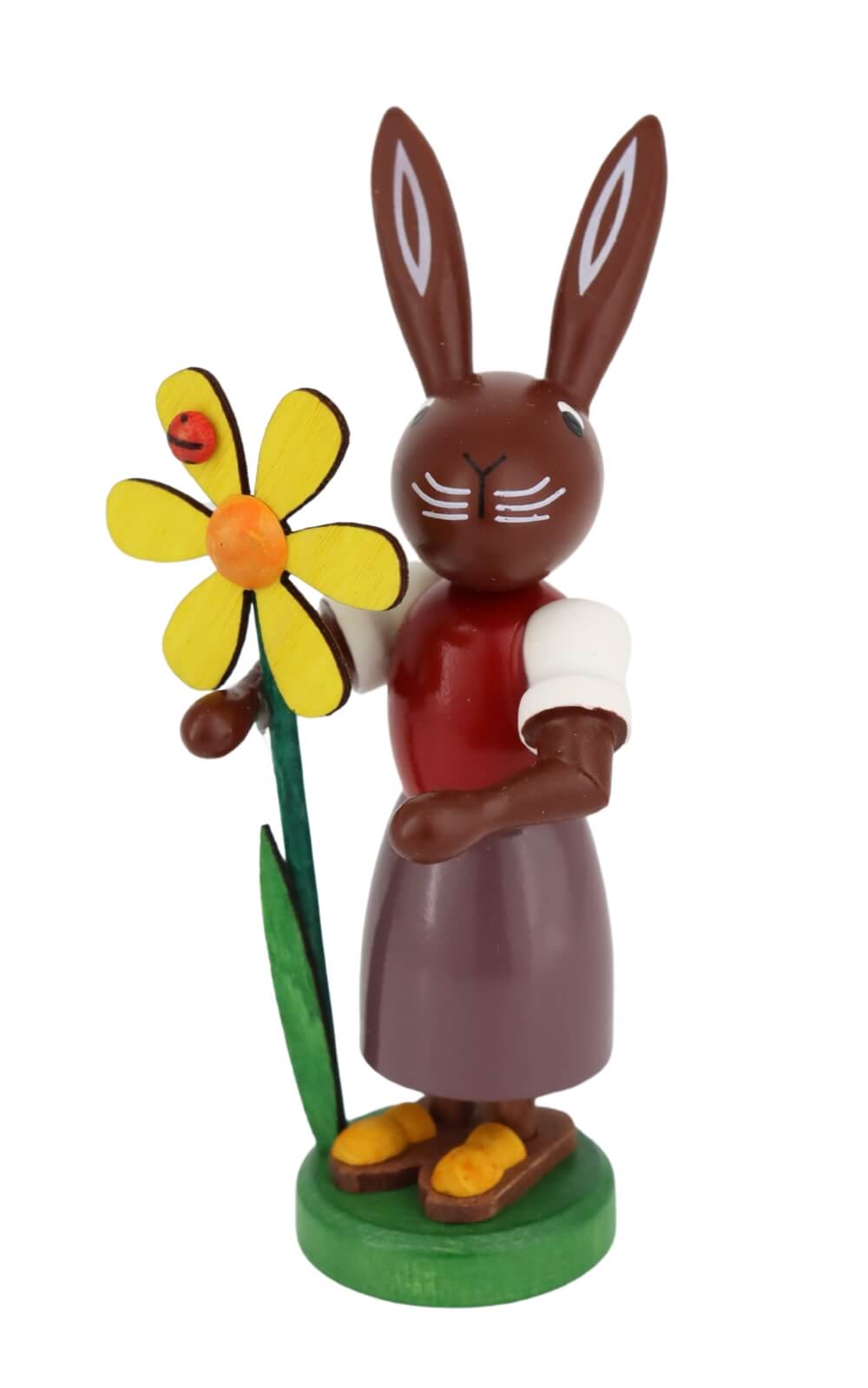 Easter bunny with flower, 9 cm by Thomas Preißler_3