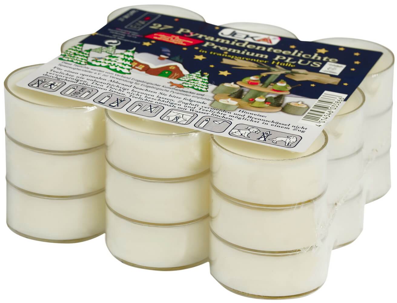 EWA pyramid tea lights, 27 pieces