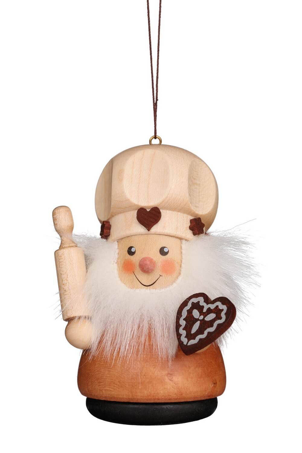 Christmas tree decoration wobbly man confectioner, natural by Christian Ulbricht