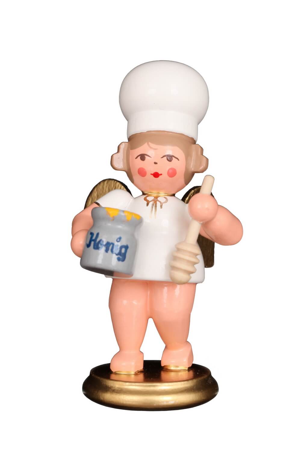 Christmas Baker angel with honey pot, 8 cm by Christian Ulbricht