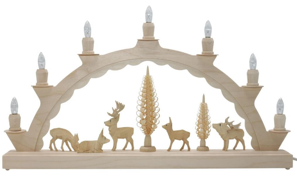 Candle arch with carved deer by SEIFFEN.COM_2
