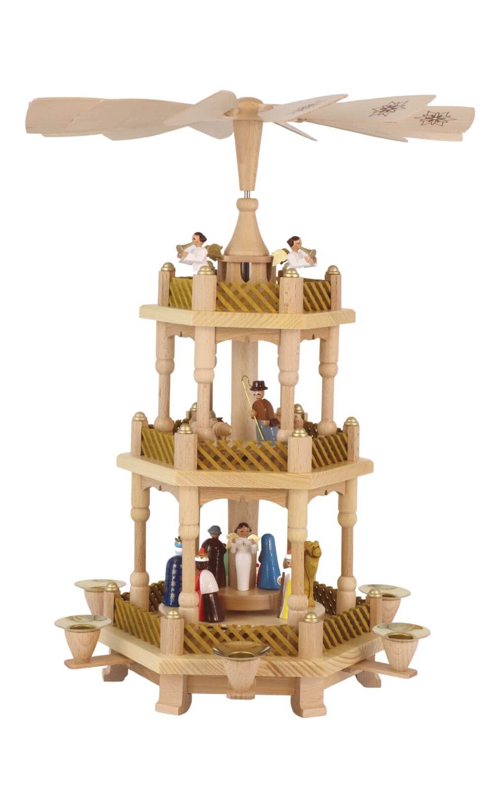 Christmas pyramid Holy Story, 3 – storey, 40 cm by Richard Glässer_pic1