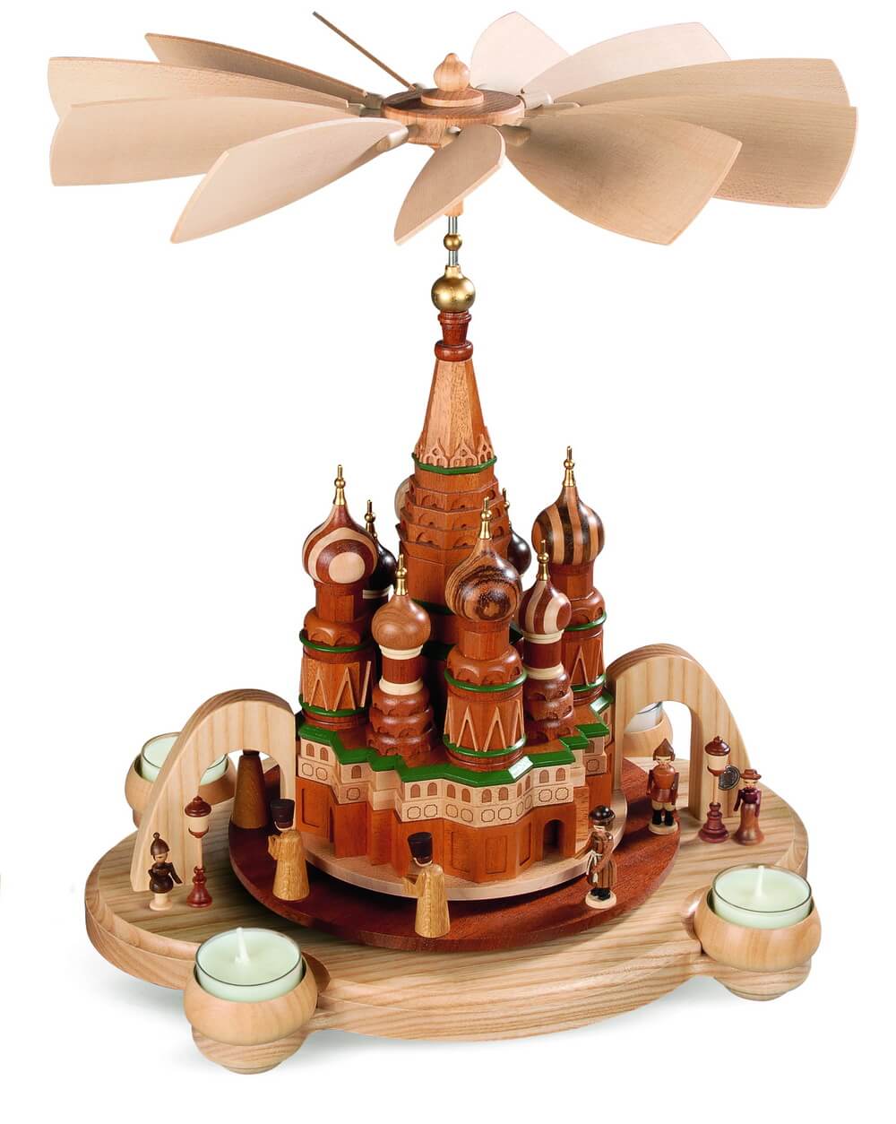 Christmas pyramid St Basil's Cathedral Moscow, 40 cm by Müller Kleinkunst_1