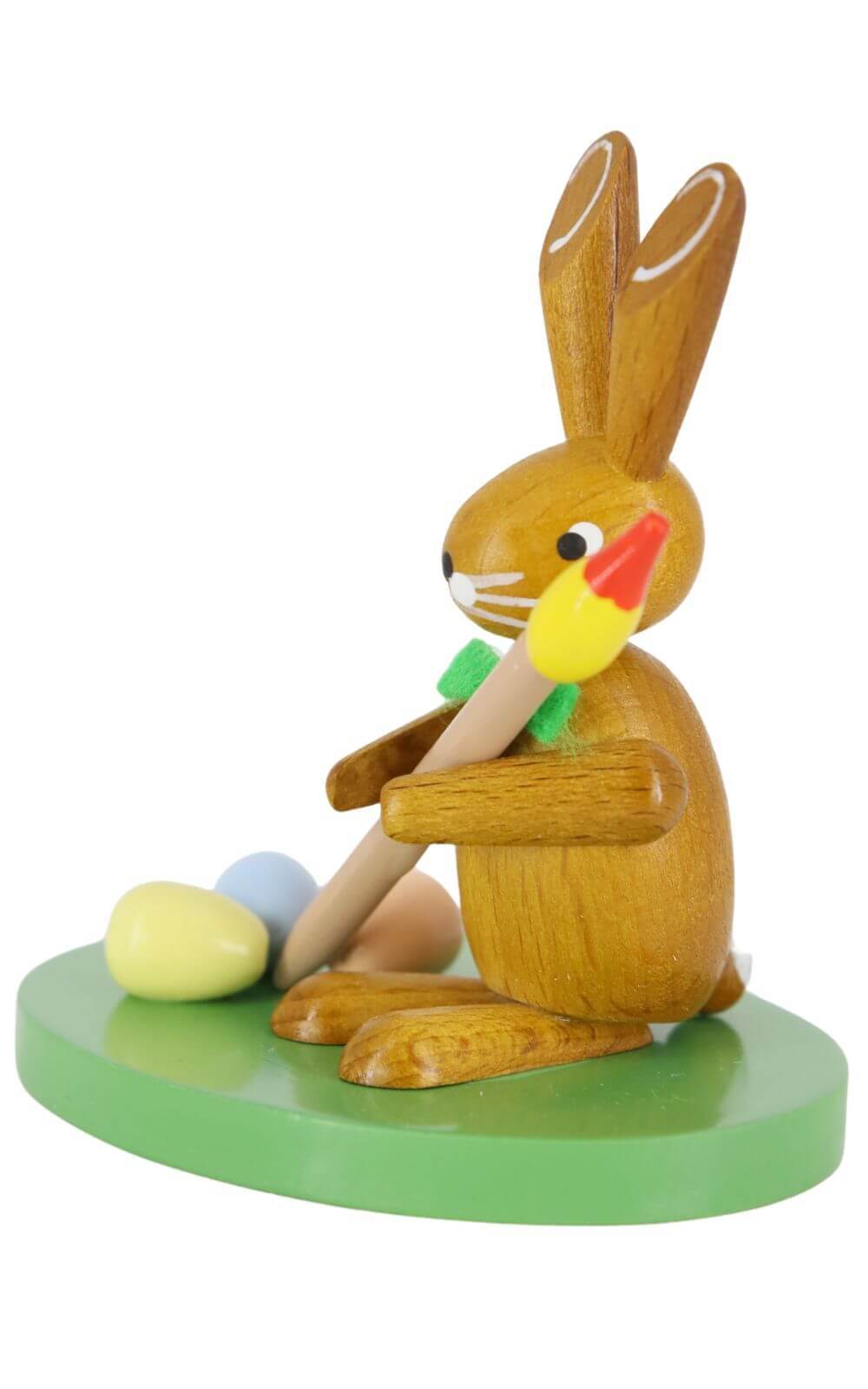 Easter bunny with brush, colored, 7 cm by Ralf Zenker_3