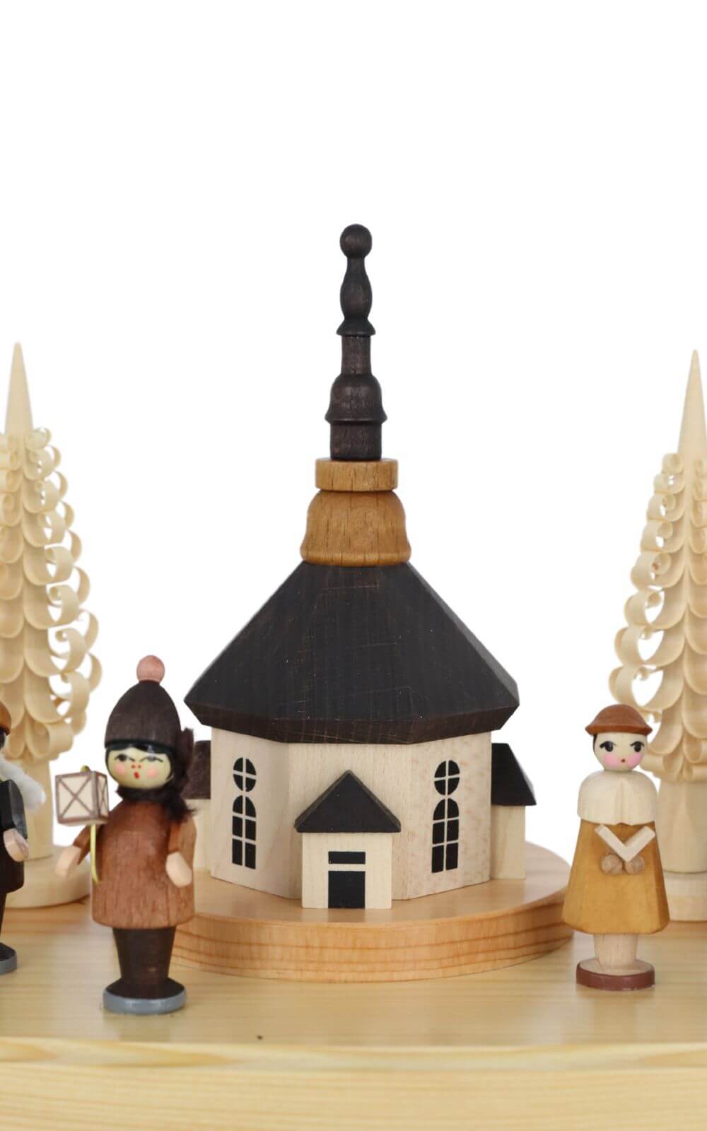 Christmas candle holder Seiffen church, lantern children, Kurrende, nature by Knuth Neuber_3