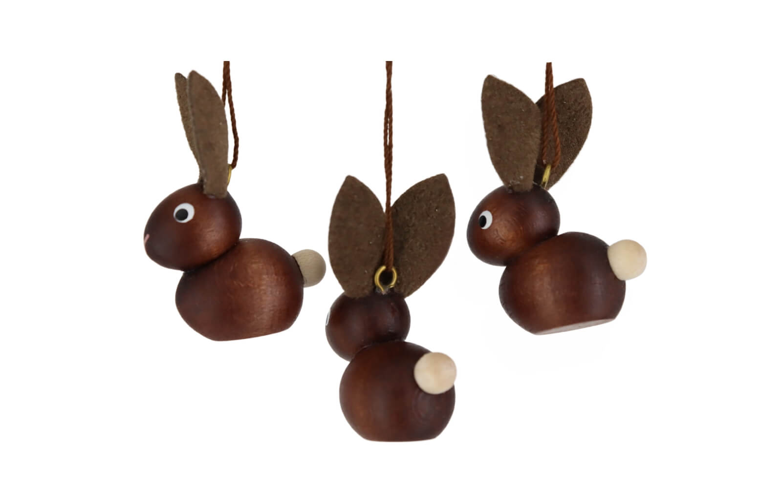 Hanging leather ear bunnies, 6 pieces by Christian Ulbricht_2