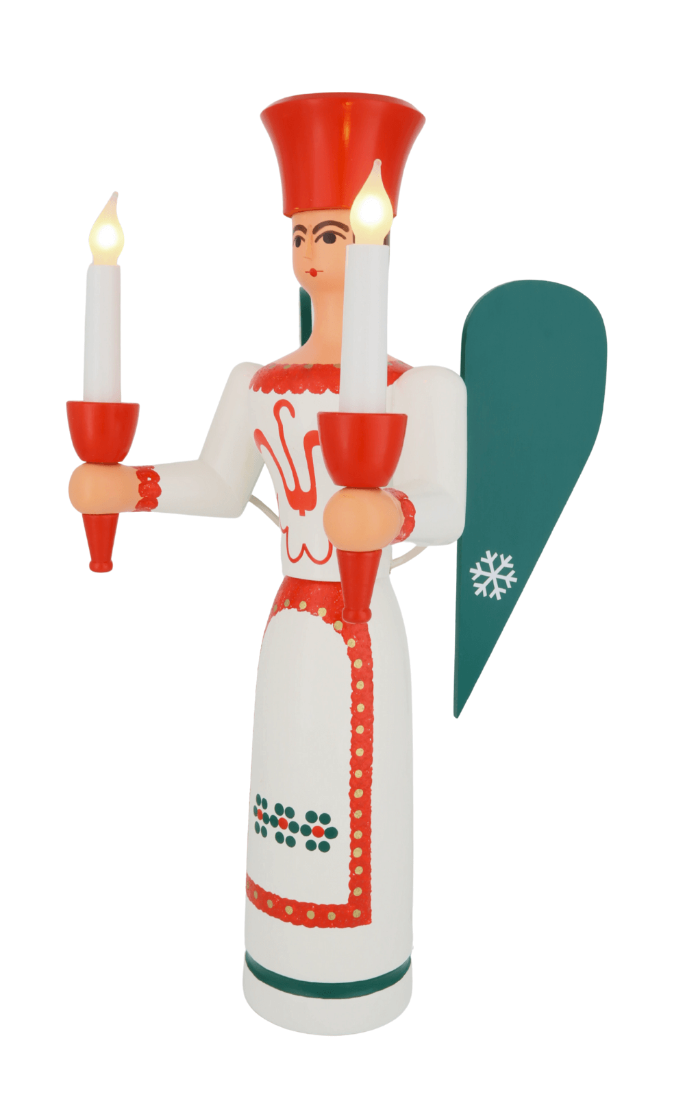 Christmas angel, colored, electrically illuminated, 50 cm by SEIFFEN.COM