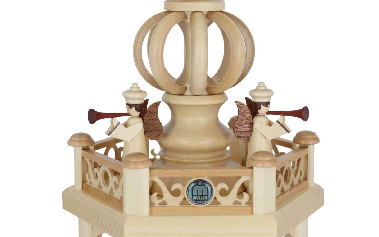 German Christmas Pyramid Holy Story, 4-tiered, 55 cm / 21.6 in by Müller Kleinkunst_7