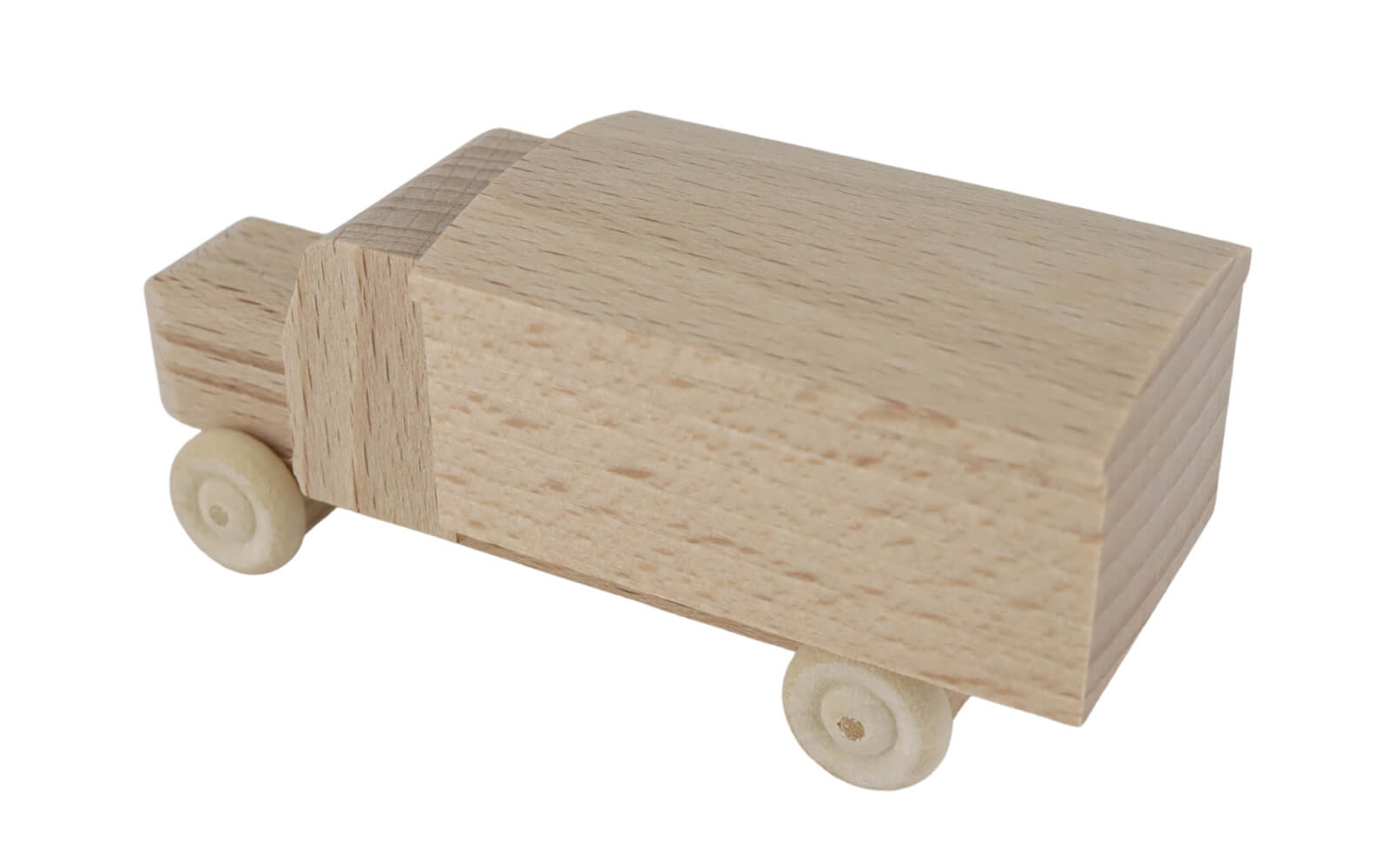 Wooden toy - Truck with case, natural by Robbi Weber_3
