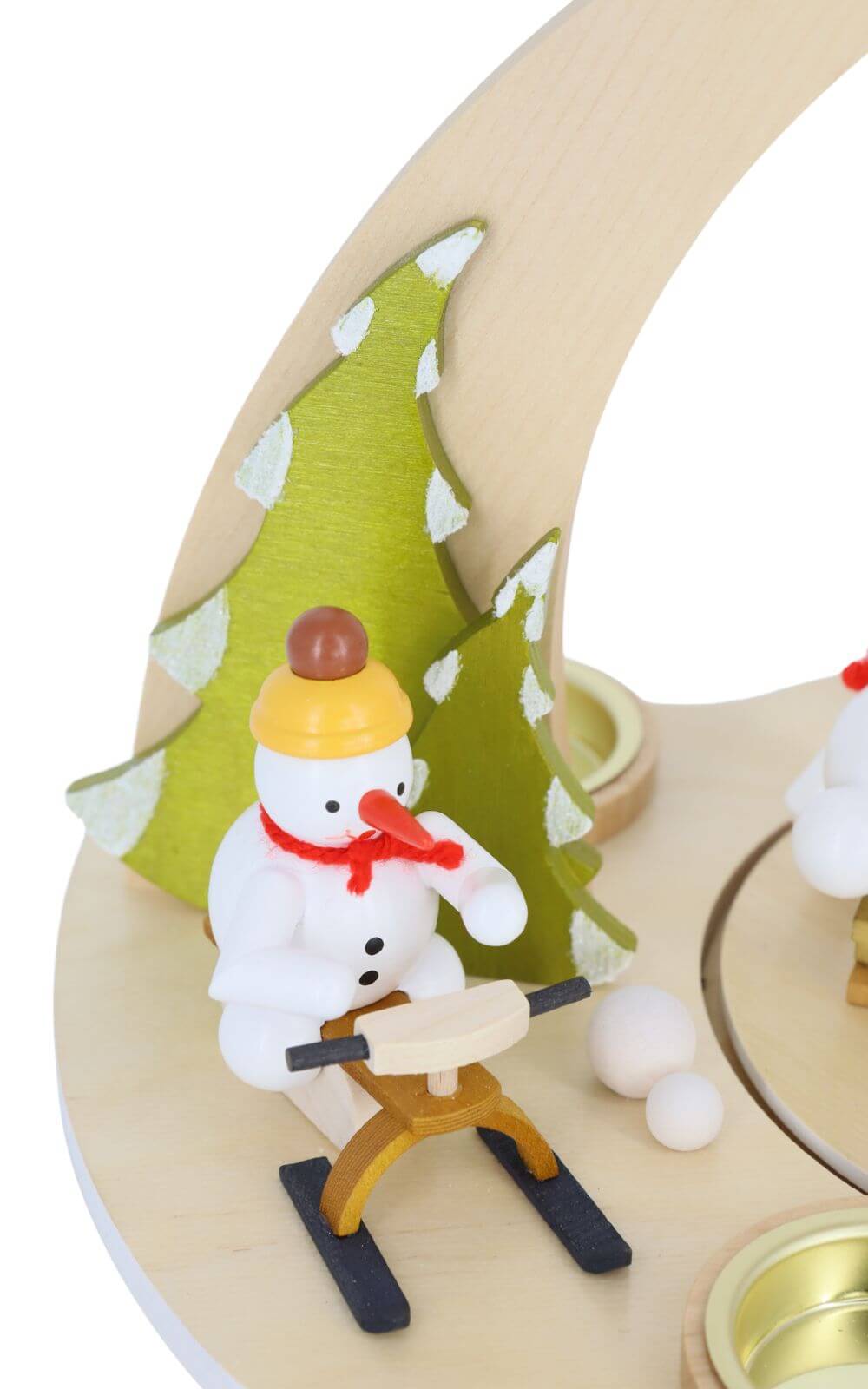 Christmas pyramid with snowmen - Winter sports by Ralf Zenker_4