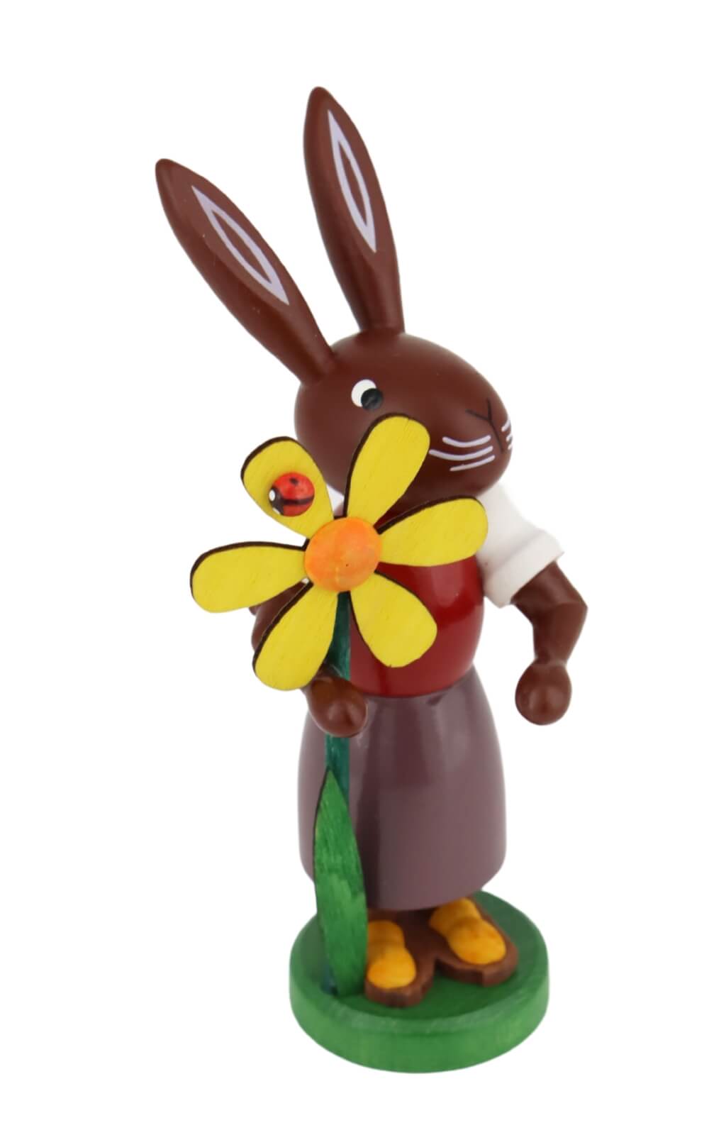 Easter bunny with flower, 9 cm by Thomas Preißler_1